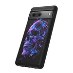 Holographic Skull Phone Case, Shattered Glass Iridescent Cover