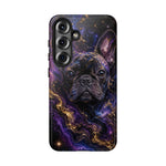 French Bulldog Galaxy Marble Art Tough Phone Case