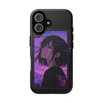 Melancholy Anime Girl Phone Case Vaporwave Tough Case