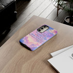 You Are Enough phone case | pastel cloud affirmation protective case