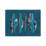 1967 Fairlane Car Illustration Blanket | Vintage Auto Velveteen Throw