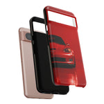 Red Sports Car C6 Z06 phone case | Corvette front view