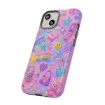 Retro Sticker Collage Y2K Art Tough Phone Case