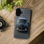 1969 Camaro SS Black Overhead Tough Phone Case Cover Gift Art