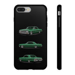 Green Impala Lowrider Phone Case Tough Classic Car Multi View Print