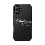 Vintage Galaxie 500 Phone Case | Classic Car Illustration, Black