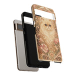 Persian Cat Floral Art Nouveau Tough Phone Case