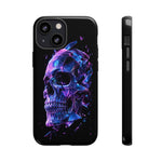 Holographic Skull Phone Case, Shattered Glass Iridescent Cover