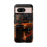 Challenger RT Phone Case, Rainy City Night Muscle Car Tough Cover