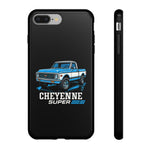 Chevy K10 Cheyenne Super Blue Classic Truck Tough Phone Case