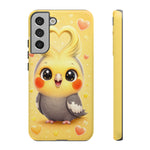 Cockatiel Kawaii Heart Crest Art Tough Phone Case