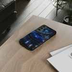 Skyline GT-R R34 Bayside Blue Tokyo Night Art Tough Phone Case
