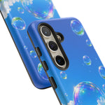 Bubbles Over Grass phone case | Tough Cover