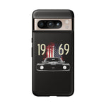1969 Camaro SS American Flag Tough Phone Case Cover Gift Art