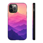 Pastel Mountain Haze Vaporwave Art Tough Phone Case