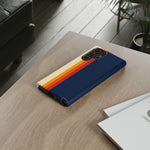Retro Rainbow Stripe Phone Case | Tough Phone Case