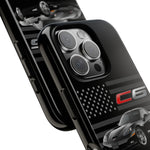 Black C6 Phone Case American Sports Car Tough Cover Gift