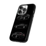 Black 300ZX Sports Car Tough Phone Case - Multi View