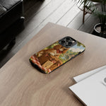 Cocker Spaniel Picnic Scene phone case | vintage dog art