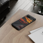 Orange C8 Z06 Flat Plane V8 Speed Art Tough Phone Case