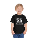 1955 Chevy 210 Toddler T-Shirt Vintage Classic Car Retro Baby Tee Sz 2T-5T