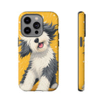 Sheepdog Hair Flip Phone Case Funny Dog Lover Gift
