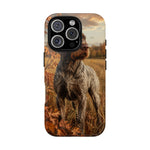 German Wirehaired Pointer Autumn Art Tough Phone Case