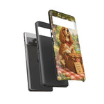 Cocker Spaniel Picnic Scene phone case | vintage dog art
