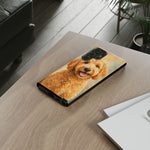 Goldendoodle Fluffy Curls Portrait Art Tough Phone Case