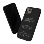 Black Silverado Classic Pickup Tough Phone Case for Chevy Truck Fans