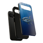 Yellowfin Tuna Phone Case, Deep Blue Water Tough Cover, Gift