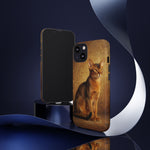 Abyssinian Warm Ticked Portrait Art Tough Phone Case