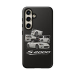 White S2000 Roadster Collage JDM Tough Phone Case Cover Gift