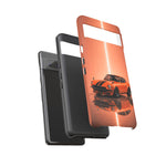 Orange 240Z Phone Case, Classic JDM Sports Car Racing Stripe Cover