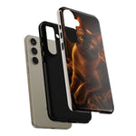 Burmese Golden Sable Portrait Art Tough Phone Case