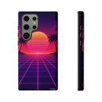 Classic Grid Sunset Vaporwave Art Tough Phone Case