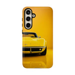 Yellow Corvette Phone Case, C3 Stingray Classic Sports Cover, Gift