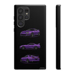MK4 Supra Phone Case Purple, Three-View Vector Cover