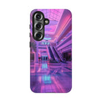 Empty Mall Escalator Vaporwave Art Tough Phone Case