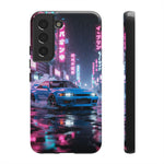 Skyline GT-R Tokyo Rain JDM Night Art Tough Phone Case