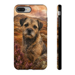 Border Terrier Earthy Watercolor Art Tough Phone Case