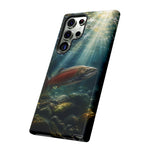Salmon River Fishing Phone Case, Sunlit Current Cover