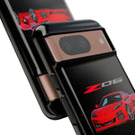 Red C8 Z06 Illustration Phone Case for Vette Owners | Tough Cover
