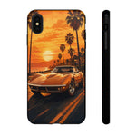 Orange Corvette C3 Stingray Sunset Palms Phone Case