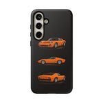 Orange Miura Classic Supercar Tough Phone Case - 3 View
