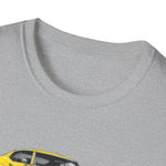 Yellow 1972 Chevelle Muscle Car T-Shirt | Classic Auto Trio Illustration