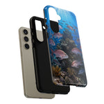 Snapper Reef Phone Case, Sunlit School Ocean Fishing Tough Cover