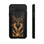 German Shepherd Geometric Art Tough Phone Case - Low Poly