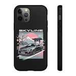 R34 Skyline GT-R Sakura Mountain JDM Tough Phone Case Gift