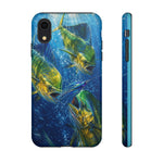 Mahi Mahi School Phone Case, Dorado Fish Frenzy Cover for Anglers